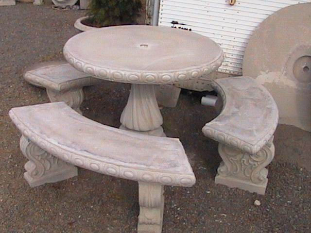 Garden Tables and Benches  Concrete Decorative Bench  Portland Garden Decor