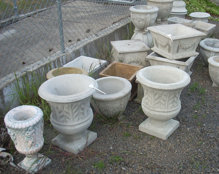 Concrete Pottery and Planters in Portland, Oregon