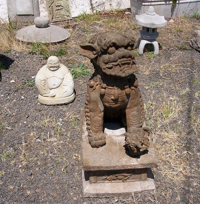 Concrete Asian Statues and Garden Art in Portland, Oregon