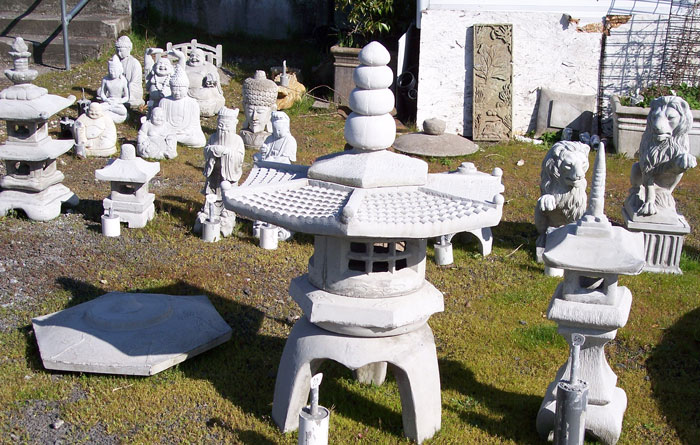 Concrete Asian Statues and Garden Art in Portland, Oregon