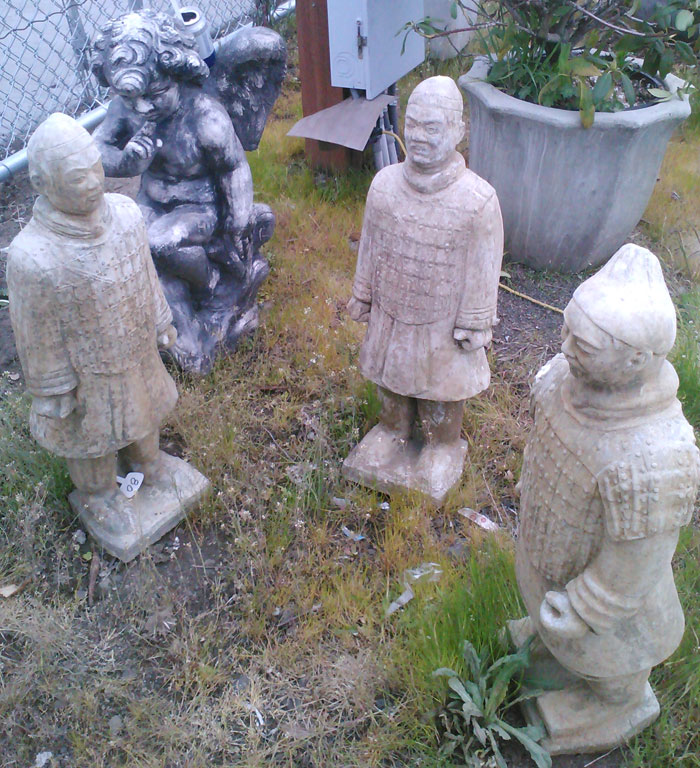 Concrete Asian Statues and Garden Art in Portland, Oregon